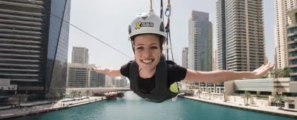 Dubai: Marina Ziplining Experience with Photos and Video